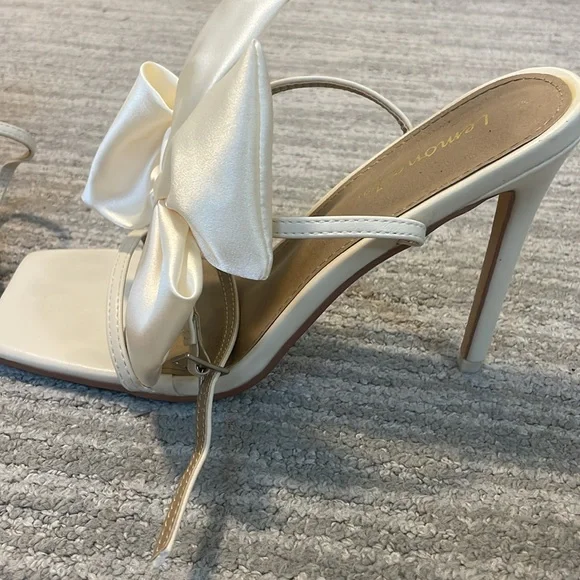 Princess Polly Lemonade Bow Heels - Picture 2 of 3